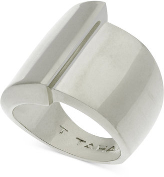 T Tahari Polished Bypass Ring