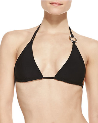 Diane von Furstenberg Ring-Side Triangle Bikini Top