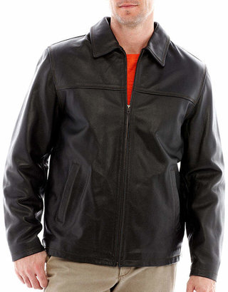 JCPenney Excelled Leather Excelled Rugged Leather Hipster Jacket
