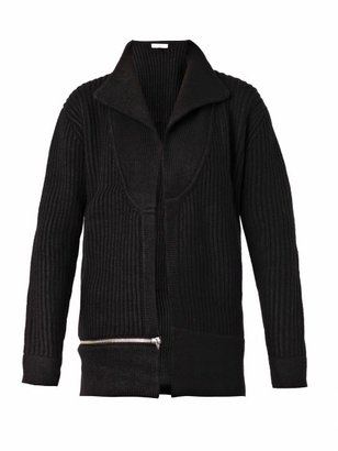 IRO Matari ribbed-knit wool jacket