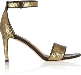 Marc by Marc Jacobs Glitter-finished leather sandals