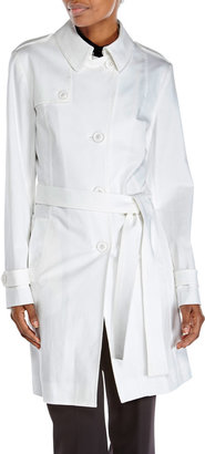 Cinzia Rocca Single-Breasted Belted Trench Coat