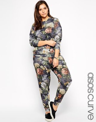 ASOS Curve CURVE co-ord Jogger In Floral Print - Multi