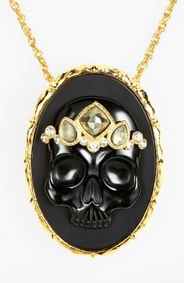 Alexis Bittar 'Elements - Muse d'Or' Skull Cameo Pendant Necklace