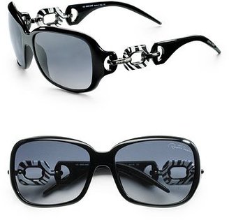 Roberto Cavalli Zebra Temple Sunglasses