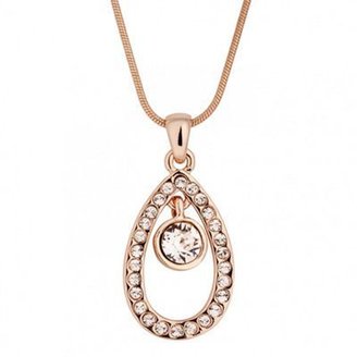 Jon Richard Floating solitaire peardrop necklace made with SWAROVSKI ELEMENTS