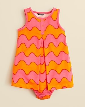 Marimekko Infant Girls' Wave Stripe Dress & Bloomer Set - Sizes 12-24 Months