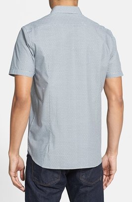 Ted Baker 'HEXIGAN' Print Short Sleeve Sport Shirt