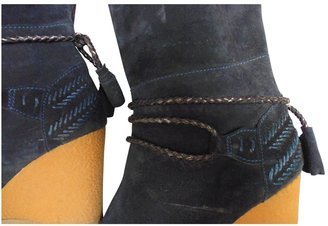 Vanessa Bruno Blue Leather Boots
