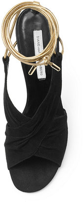 Diane von Furstenberg Angel Gold Wrap Sandal