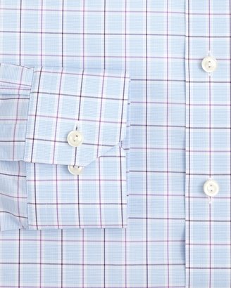 Eton Of Sweden Glen Plaid Wide Check Dress Shirt - Contemporary Fit