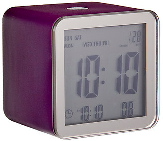 Lexon Cube Sensor Alarm Clock, Purple