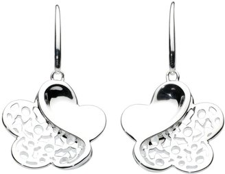 Kit Heath Sterling silver pansy earrings
