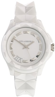 Karl Lagerfeld Paris White Bracelet Strap Watch KL1030