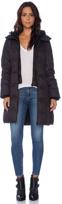 Soia & Kyo Delphie Brushed Down Coat with Asiatic Raccoon Fur