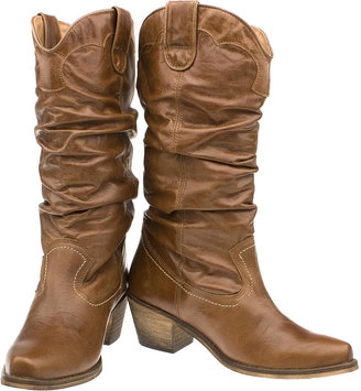 Schuh Womens Tan Gily Slouch Cowboy Boots