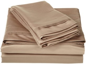 Egyptian Cotton 800 Thread Count Oversized Queen Sheet Set Solid, Taupe