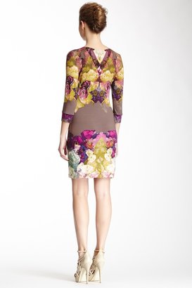 ABS by Allen Schwartz Digital Floral Print Shirt Dress