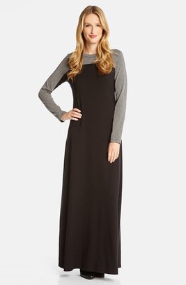 Karen Kane Colorblock Long Sleeve Maxi Dress