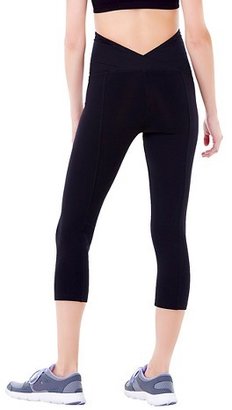 Ingrid & Isabel BeMaternity® by Active Black Capri Pants with Crossover Panel