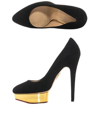 Charlotte Olympia Cindy suede pumps