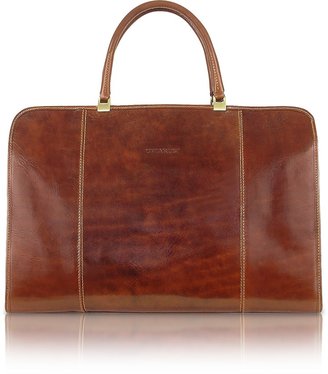 Chiarugi Handmade Brown Genuine Italian Leather Business Bag