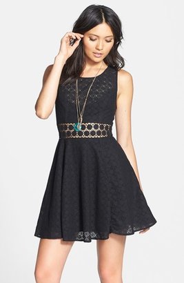 Free People 'Daisy' Lace Fit & Flare Dress