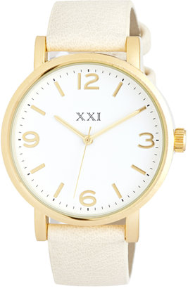 Forever 21 Faux Leather Band Watch