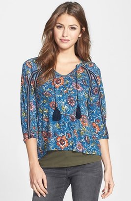 Lucky Brand 'Halle' Floral Print Top