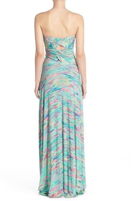 Felicity & Coco Strapless Neon Print Maxi Dress (Nordstrom Exclusive)