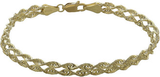 JCPenney FINE JEWELRY 14K Yellow Gold Double-Row Rope Bracelet