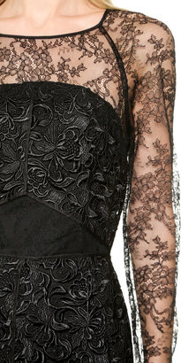 Nina Ricci Long Sleeve Lace Dress