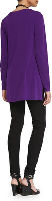 Eileen Fisher Silk Jersey Long-Sleeve Tunic, Women's