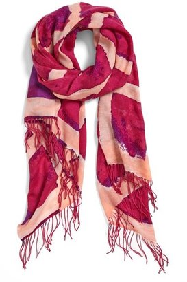 Nordstrom 'Space Plaid' Cashmere & Wool Scarf