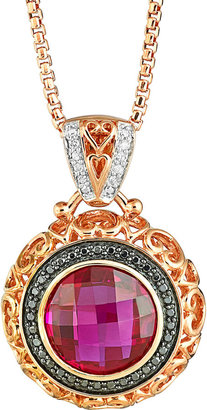 JCPenney FINE JEWELRY LIMITED QUANTITIES Lab-Created Ruby & Diamond-Accent Pendant