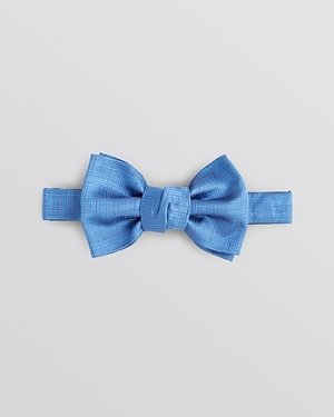 Saint Laurent Textured Solid Bow Tie