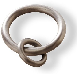 Pottery Barn PB Essential Curtain Round Rings - Pewter finish