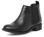 Dorothy Perkins Womens Black leather chelsea boots- Black