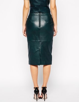 Oasis Leather Pencil Co-Ord Skirt