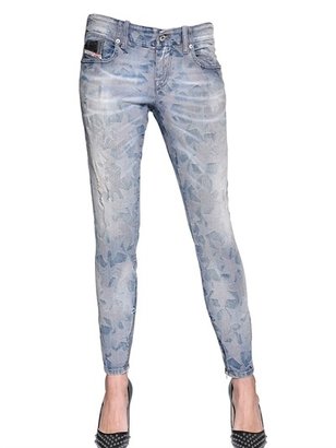 Diesel Star Jacquard Stretch Denim Jeans