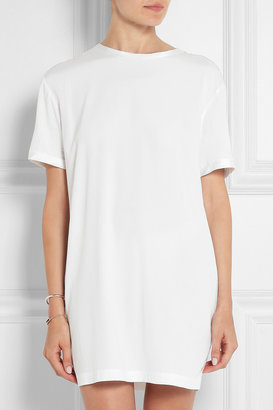 Alexander Wang T by Washed stretch-silk charmeuse mini dress