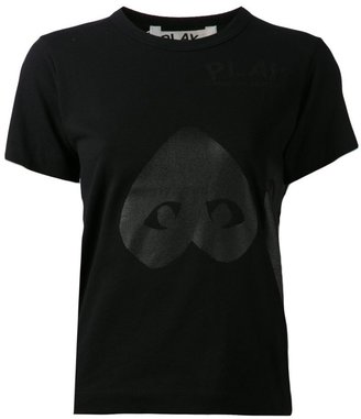 Comme des Garcons Play - heart print T-shirt - women - Cotton - XS