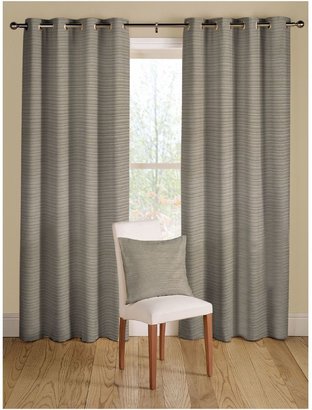 Montgomery Rib plain pewter curtains 167cm x 228cm