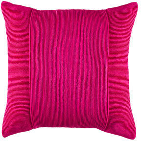 Kas 'Tuxedo' Cushion in Raspberry 50x50cm