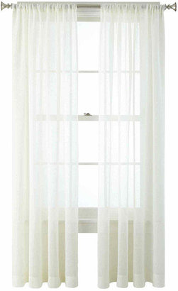 JCPenney JCP HOME HomeTM Heather Rod-Pocket Sheer Panel