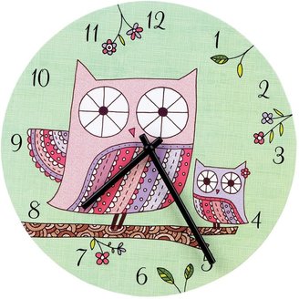 Mudpuppy Sweet Owls Wall Clock