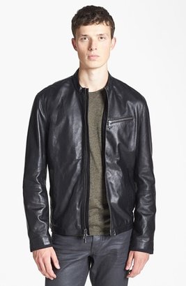 John Varvatos Leather Moto Jacket
