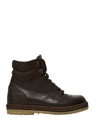 Dolce & Gabbana Vintage Effect Leather Ankle Boots