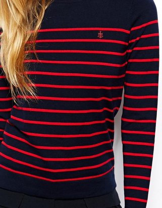 Jaeger Boutique by Knitted Sweater with Anchor Embroidery