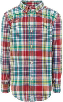 Polo Ralph Lauren Boys multi check shirt with small logo
